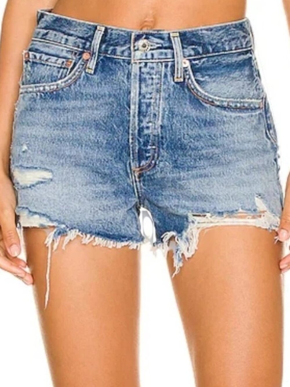 AGOLDE Parker Shorts in Clutch Distressed  size 24